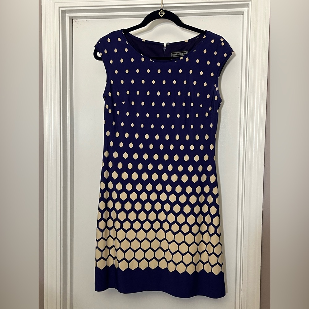 Jessica Howard Violet Dress with Beige color size 6P